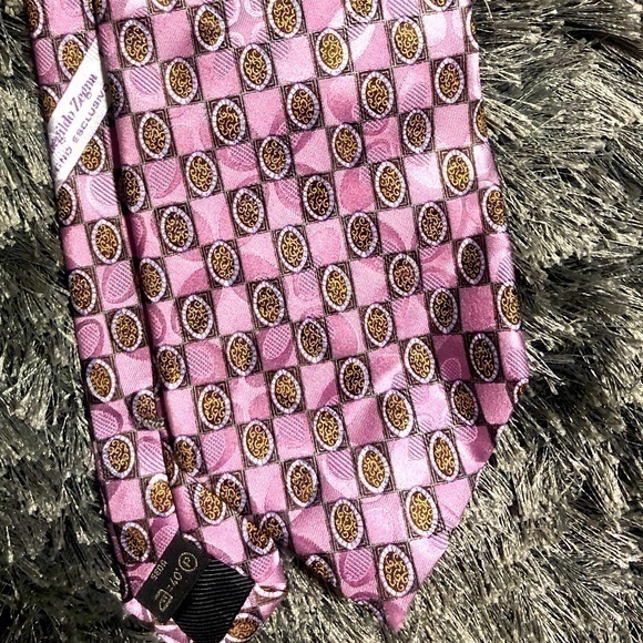Zegna Purple Tie 100% Silk